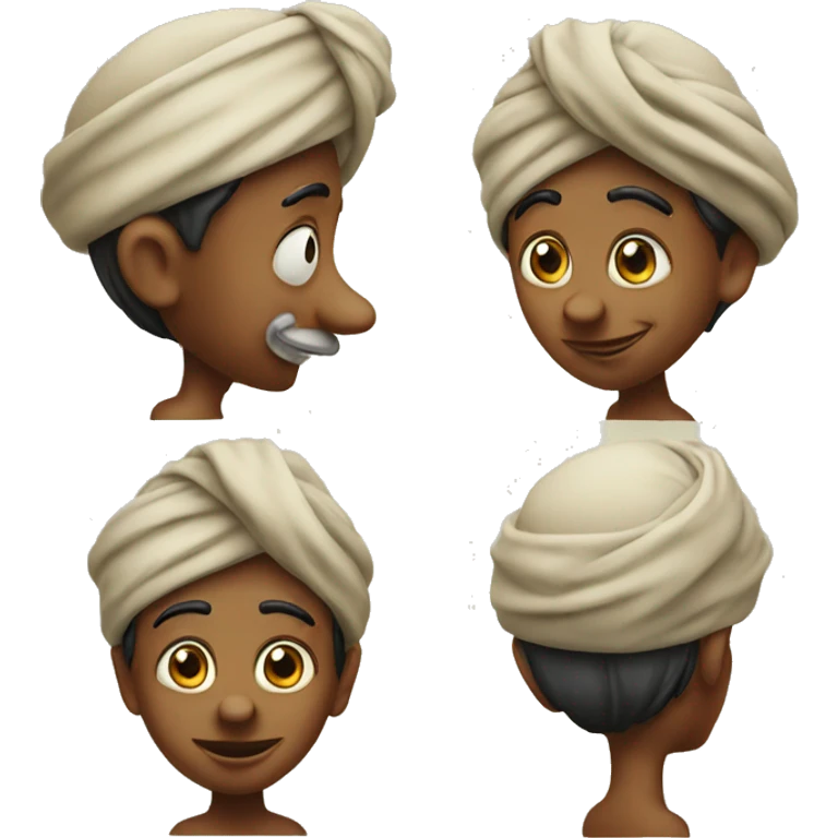 Pinocchio with turban emoji