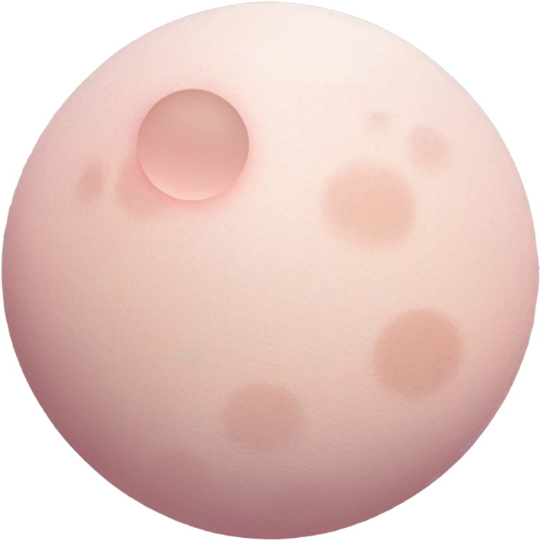 pastel pink moon emoji