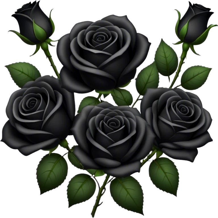 black roses emoji