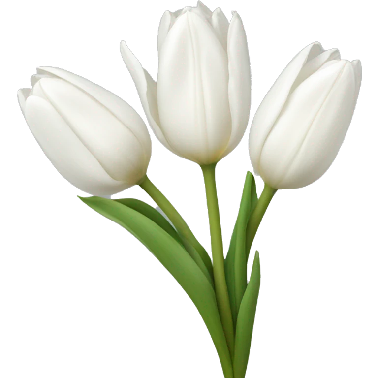 White tulips emoji