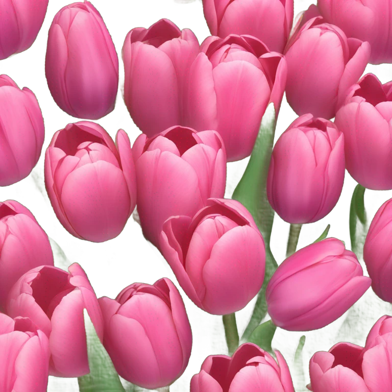 pink tulips emoji