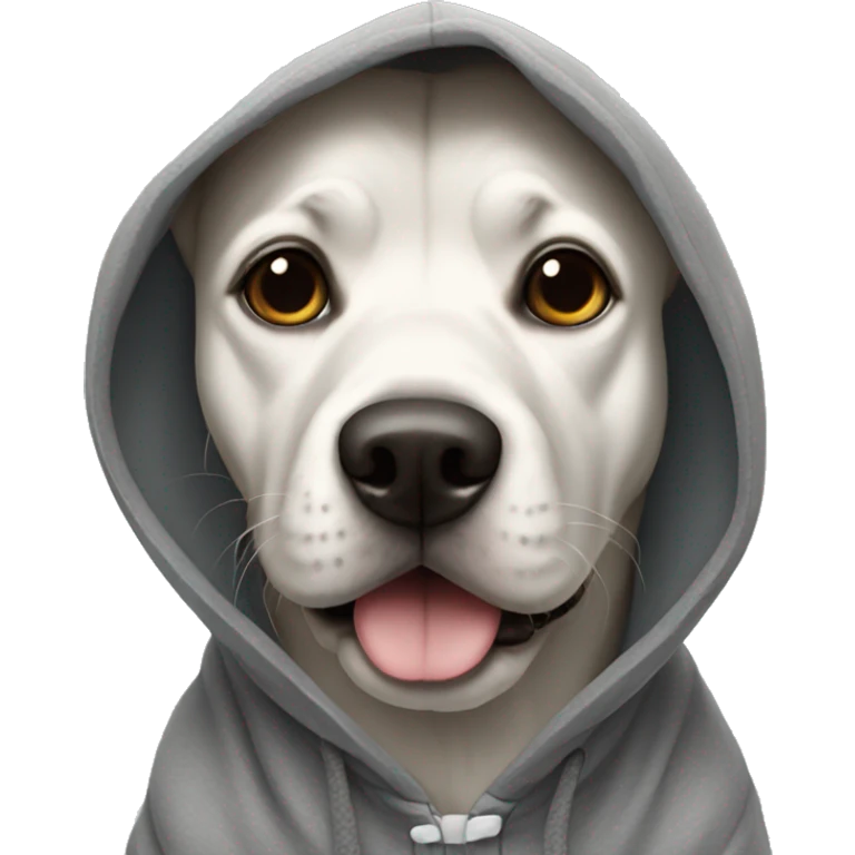 dog wearing hoody emoji