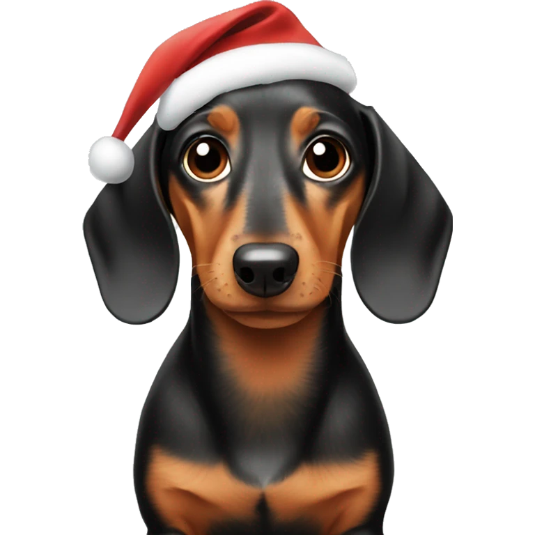 Christmas Dachshund emoji