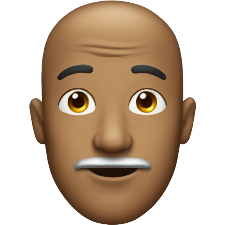 Man with a shoe on his nose emoji