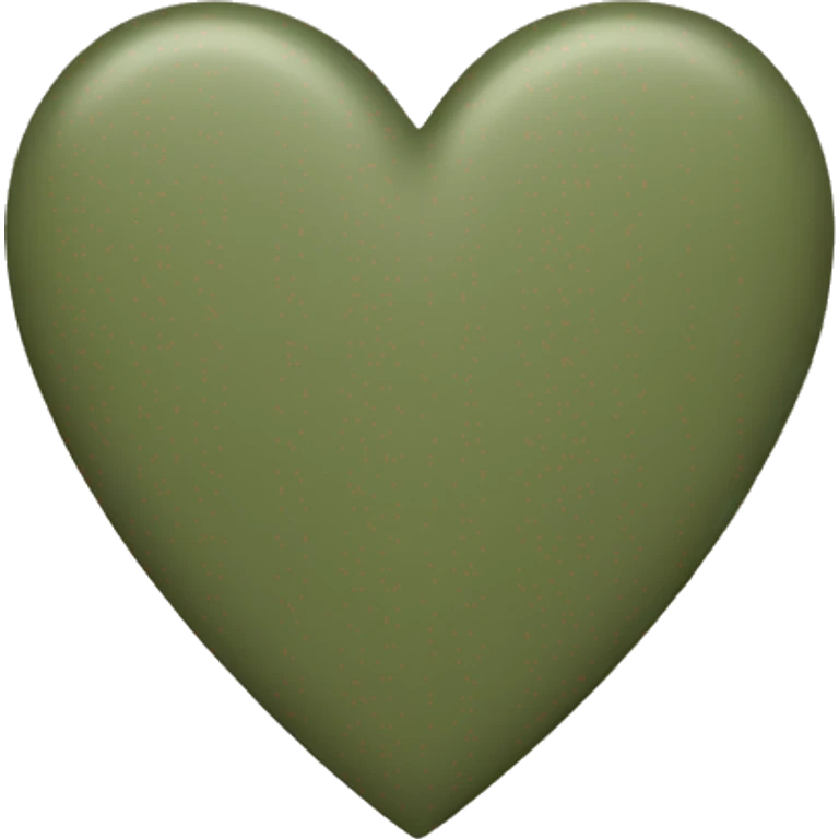 khaki green heart  emoji