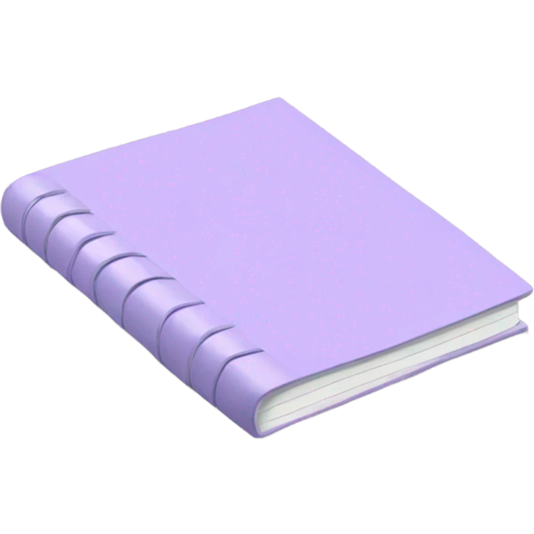 Light purple notepad  emoji