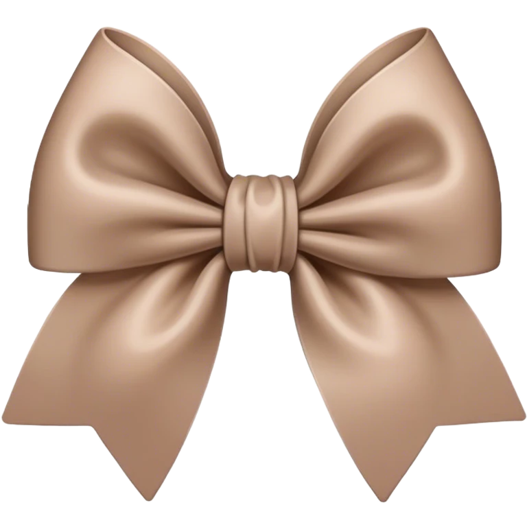 Beige bow emoji