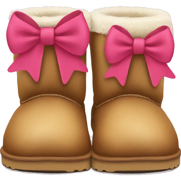 uggs with bow on them emoji