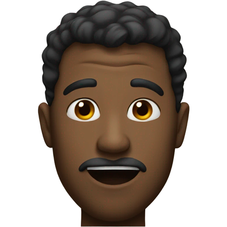 Man biting his lip emoji