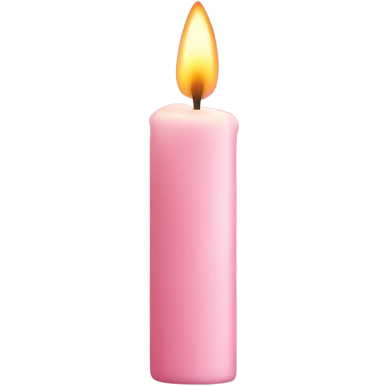 light pink candle emoji