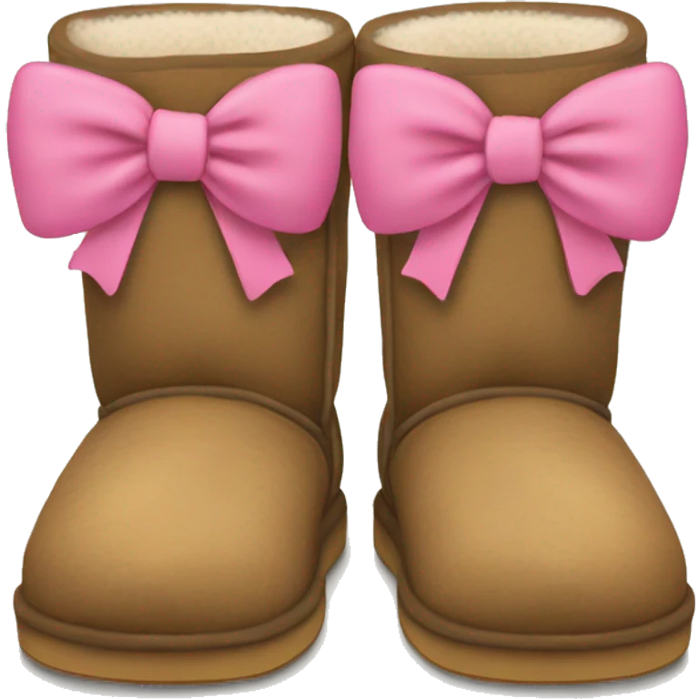 Uggs with bow emoji