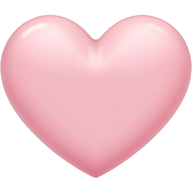 Pastel pink heart emoji