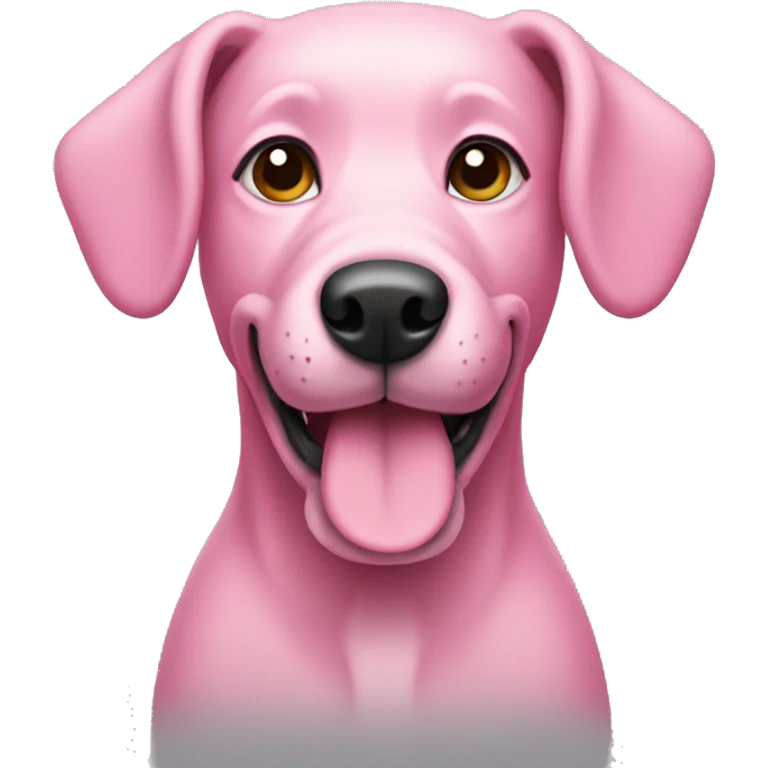 Pink dog  emoji