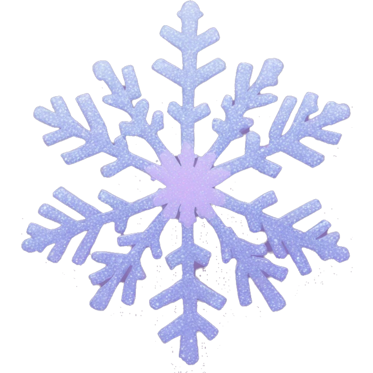 Lilac glitter snowflake emoji
