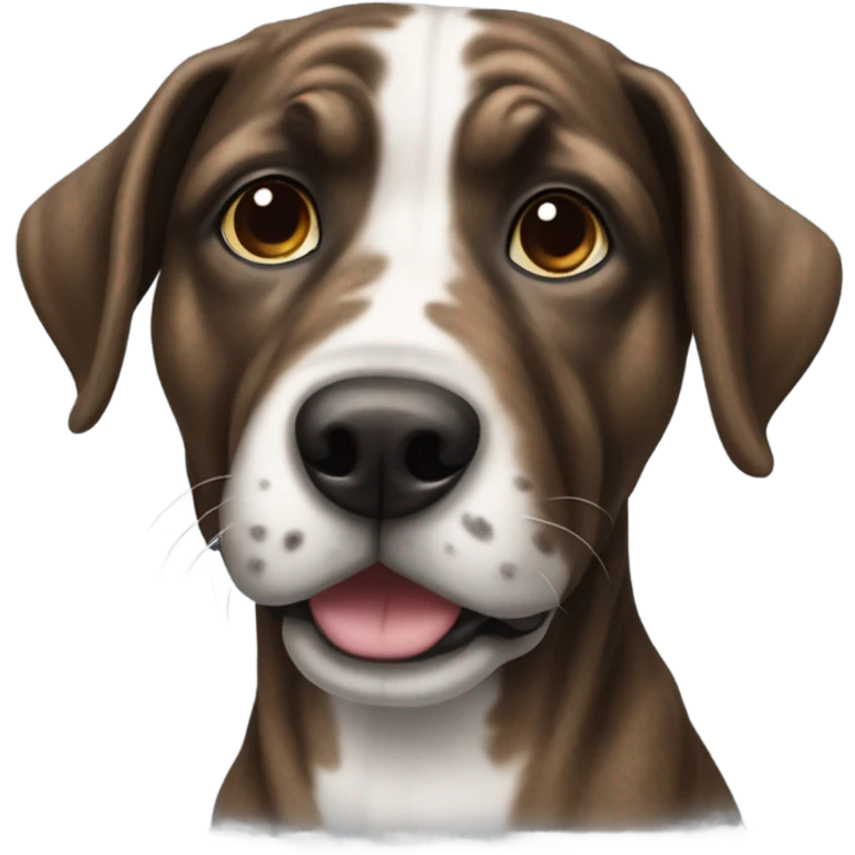 Brindle dog emoji
