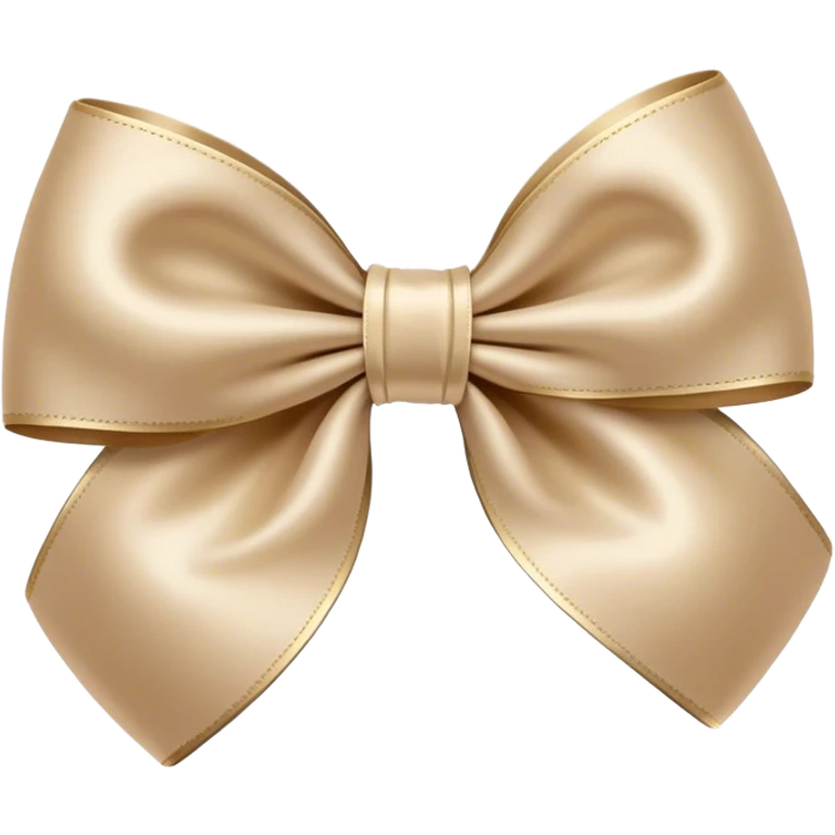 Beige bow emoji