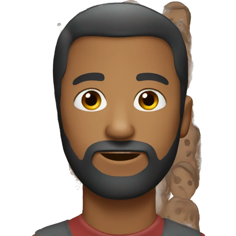 Beard brown man emoji