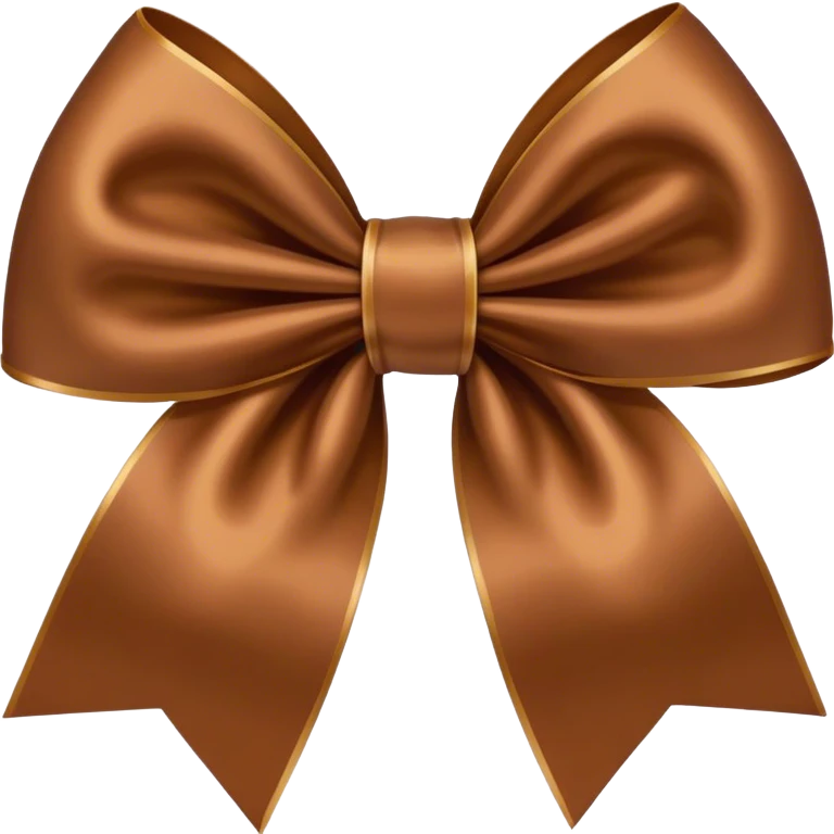 Brown bow  emoji