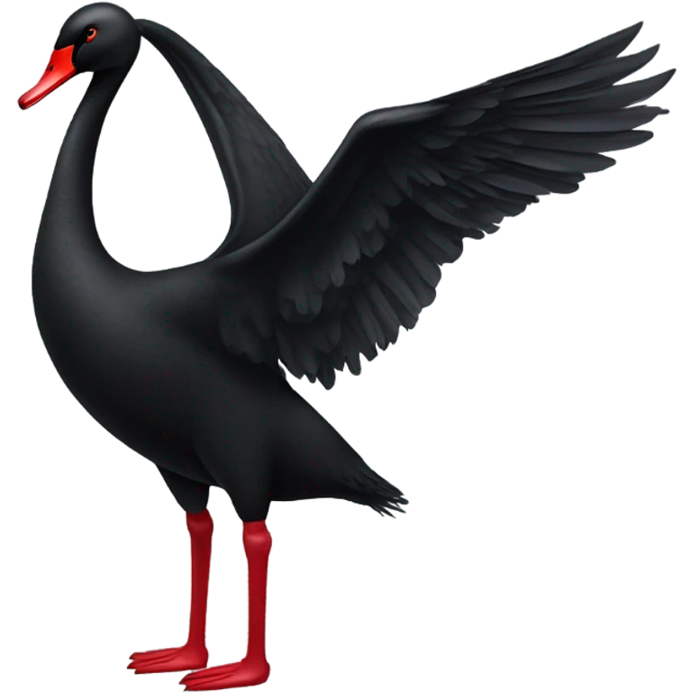 Black swan emoji