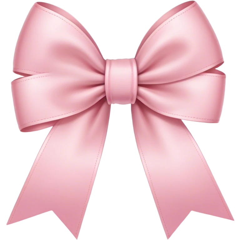 light pink ribbon bow emoji