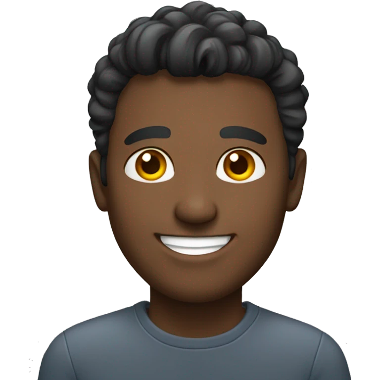 smiling male portrait emoji