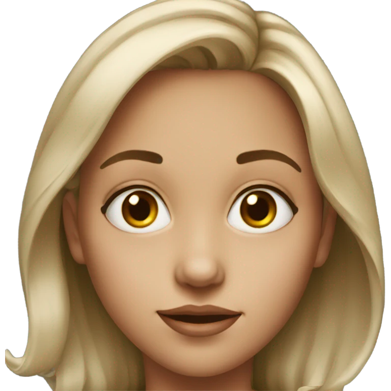 realistic portrait of girl emoji