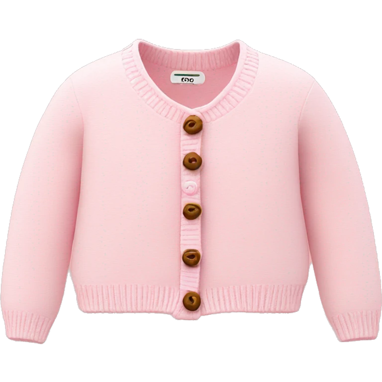 Baby pink cardigan with bow  emoji