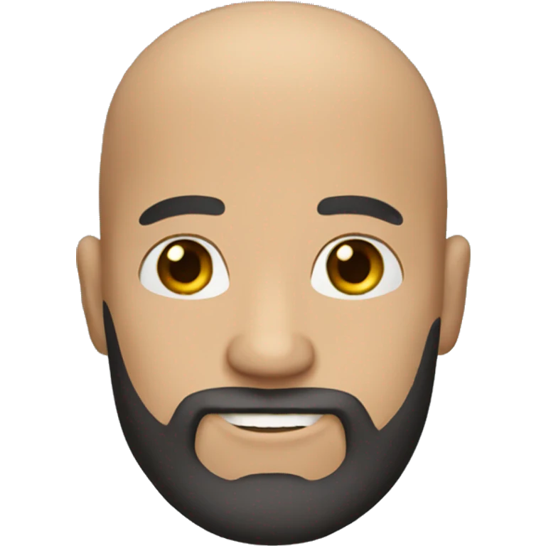 bald man with beard emoji