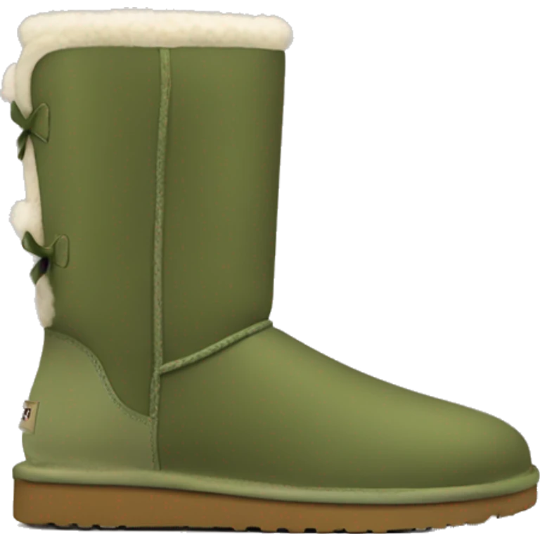 Khaki green Ugg boots emoji