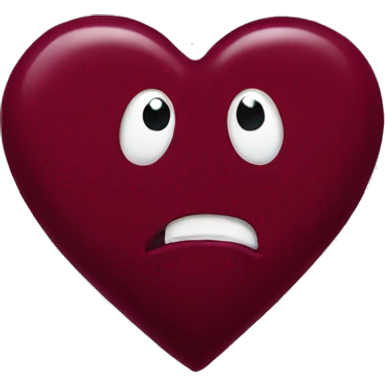 Maroon heart emoji
