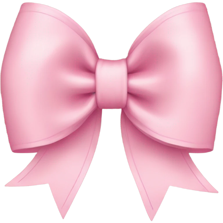 light pink bow on light pink bow emoji