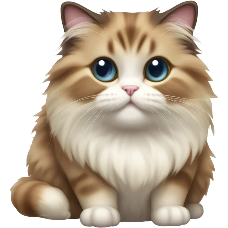 Munchkin fluffy cat emoji