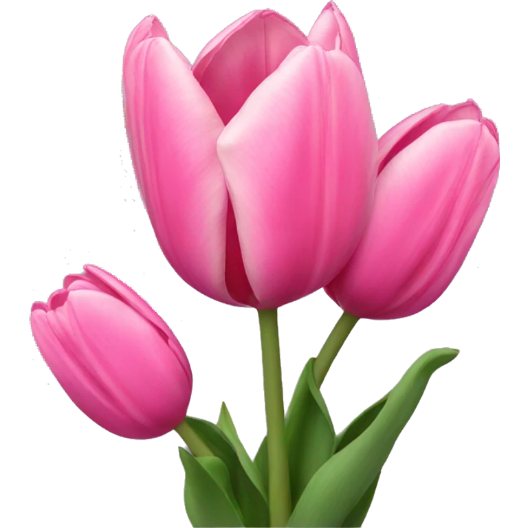 Pink tulips emoji