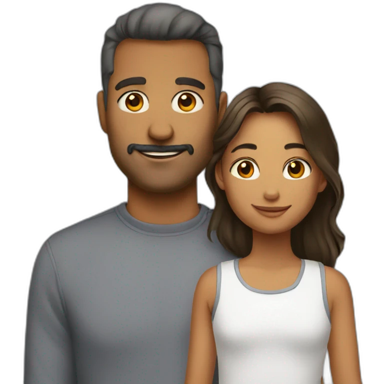 dad daughter emoji | AI Emoji Generator