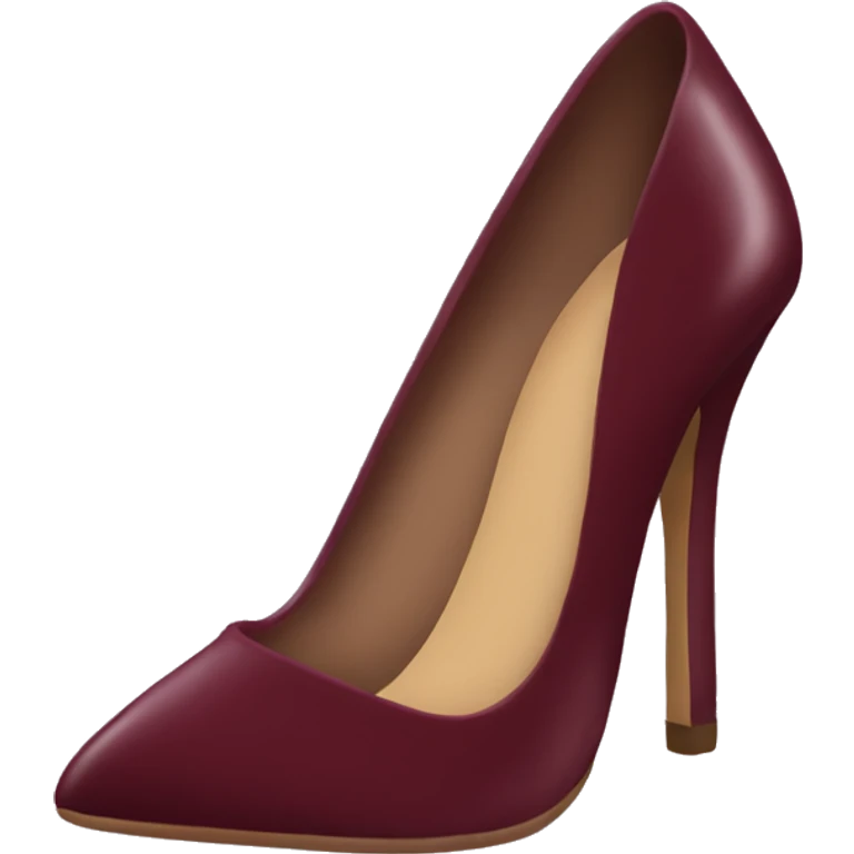 Burgundy high heels ￼ emoji