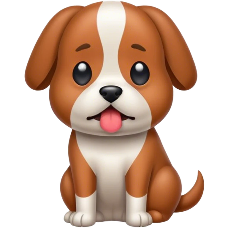 Dog pooping emoji