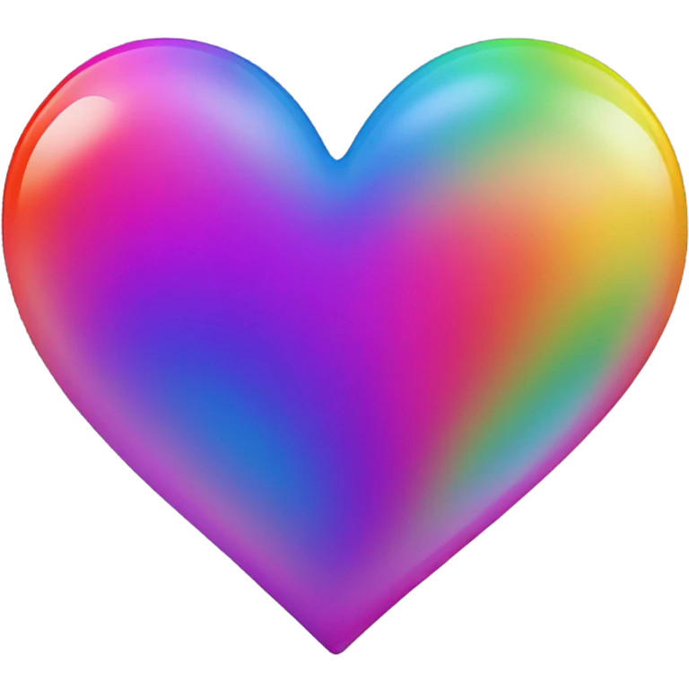 Rainbow heart emoji