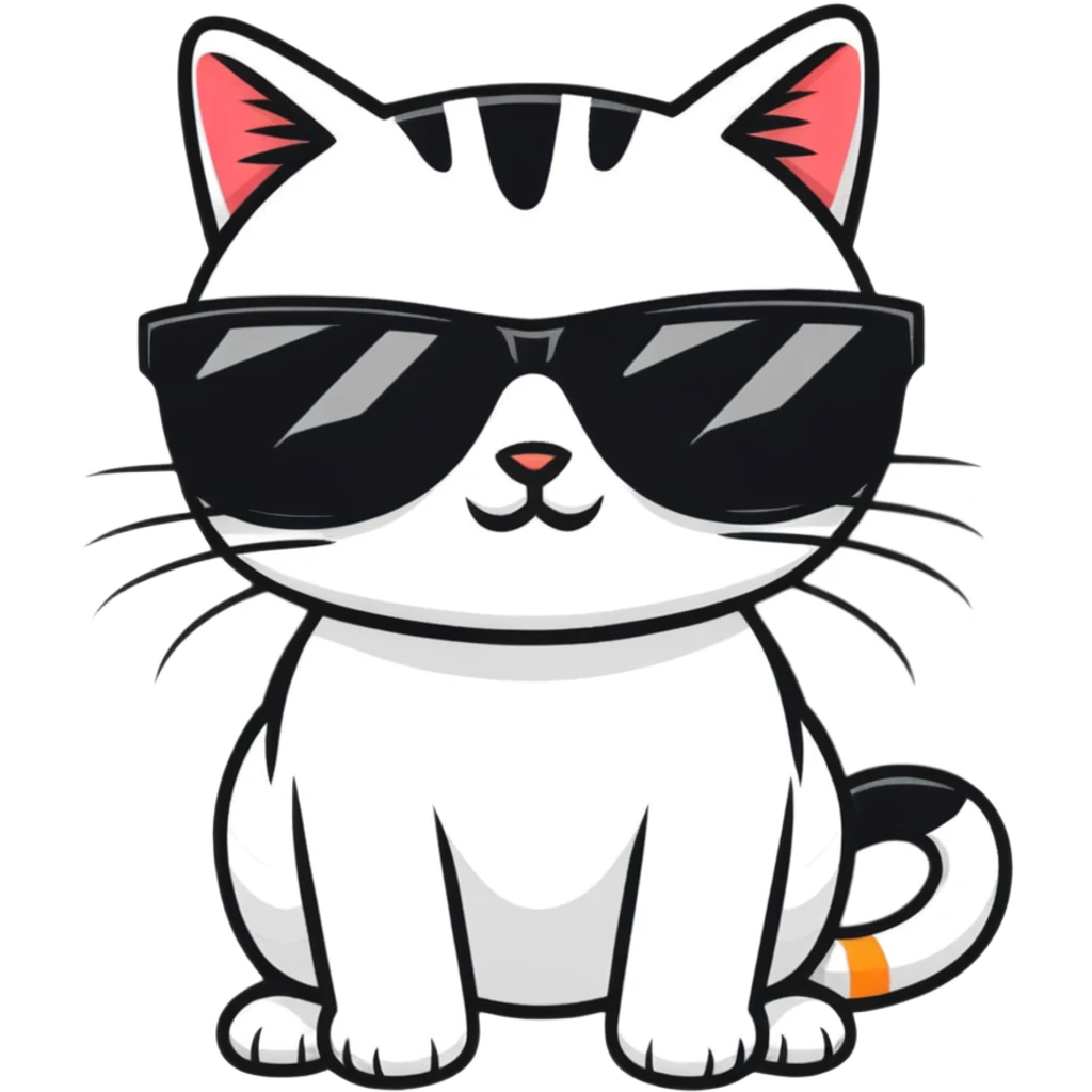 cat wearing sunglasses emoji