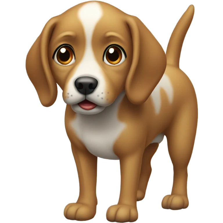 Dog pooping emoji
