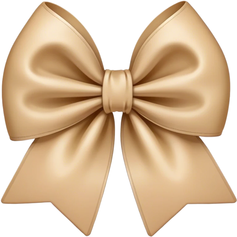 Beige bow emoji
