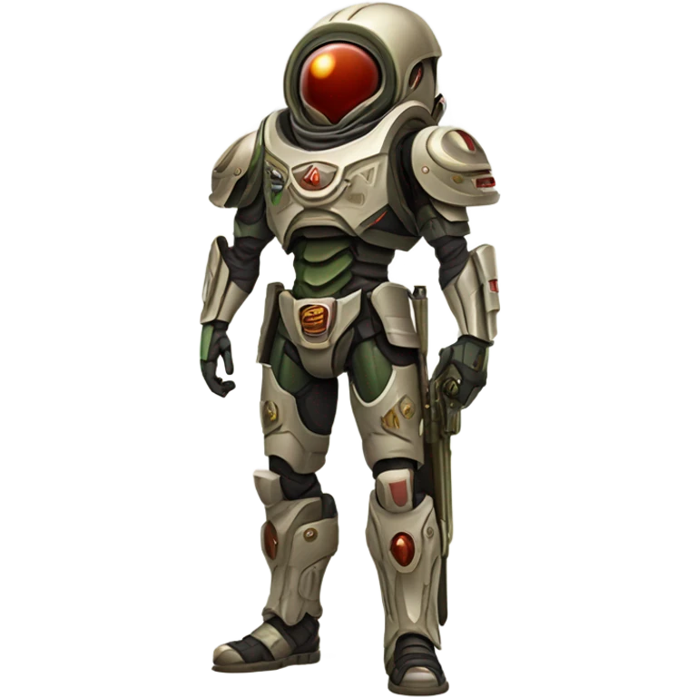 Martian military Overlord, full body emoji