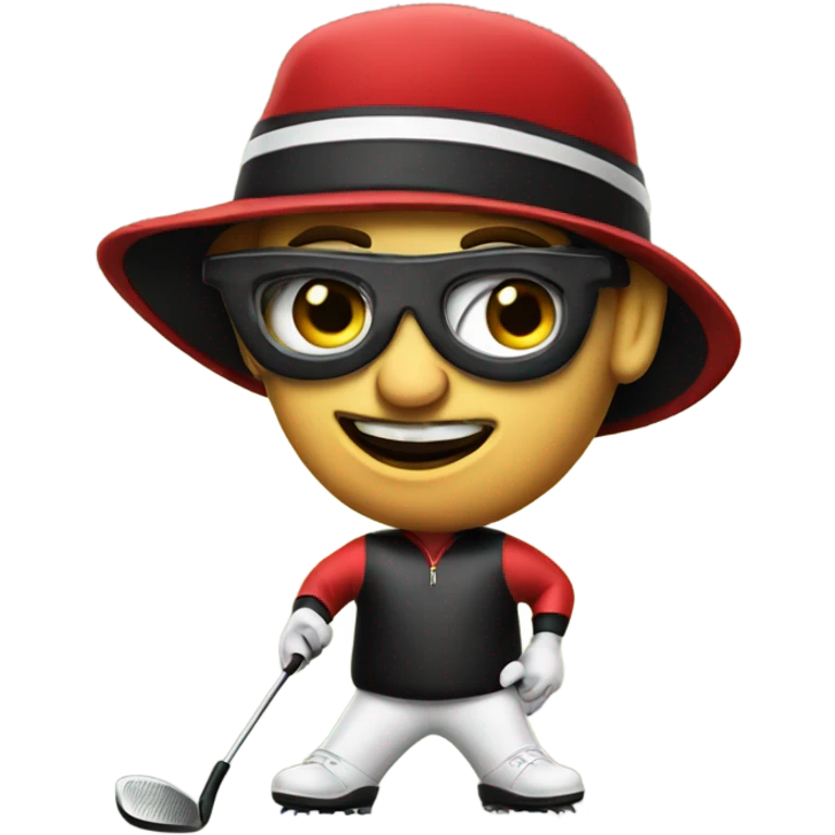 Golfer hamburglar emoji