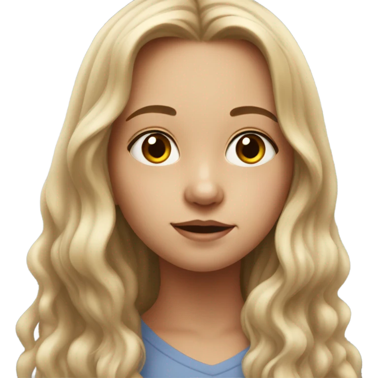 realistic portrait of girl emoji