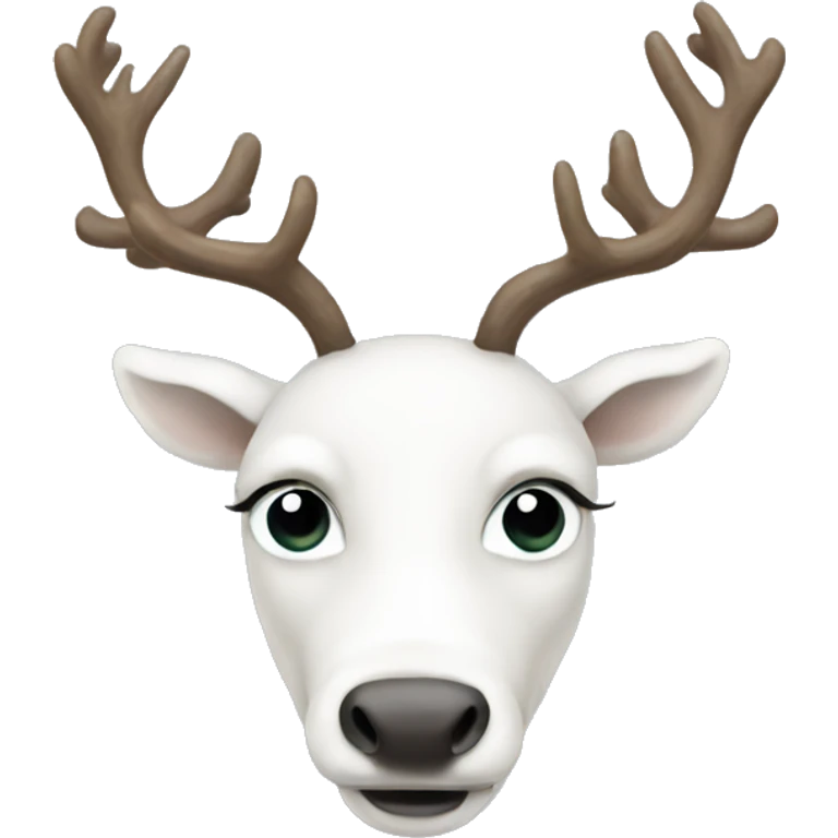 white-reindeer emoji