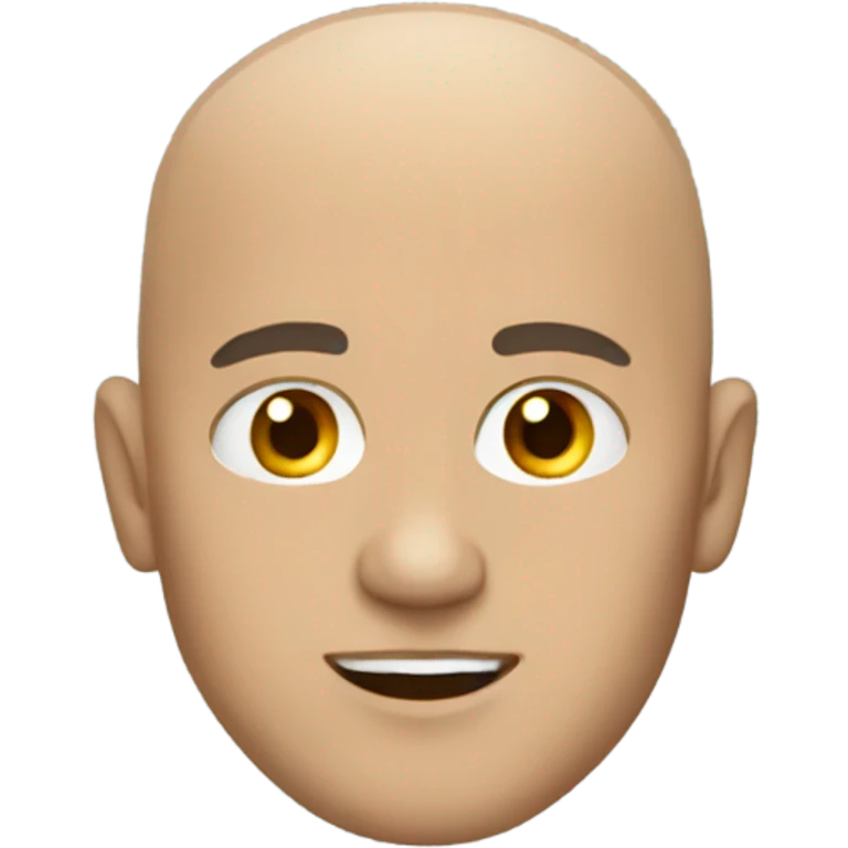 bald male in black jacket emoji