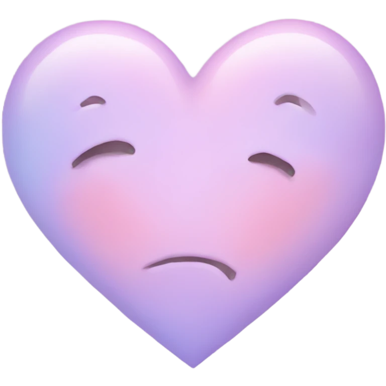 Pastel heart emoji