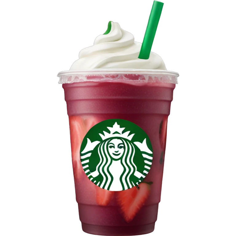 Starbucks strawberry açaí refresher  emoji