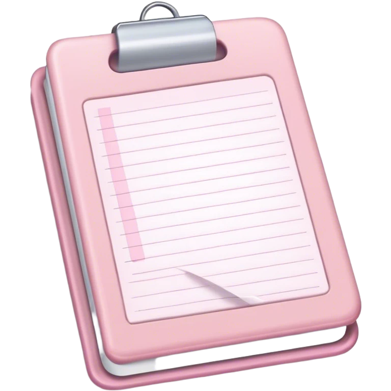 light pink notepad emoji