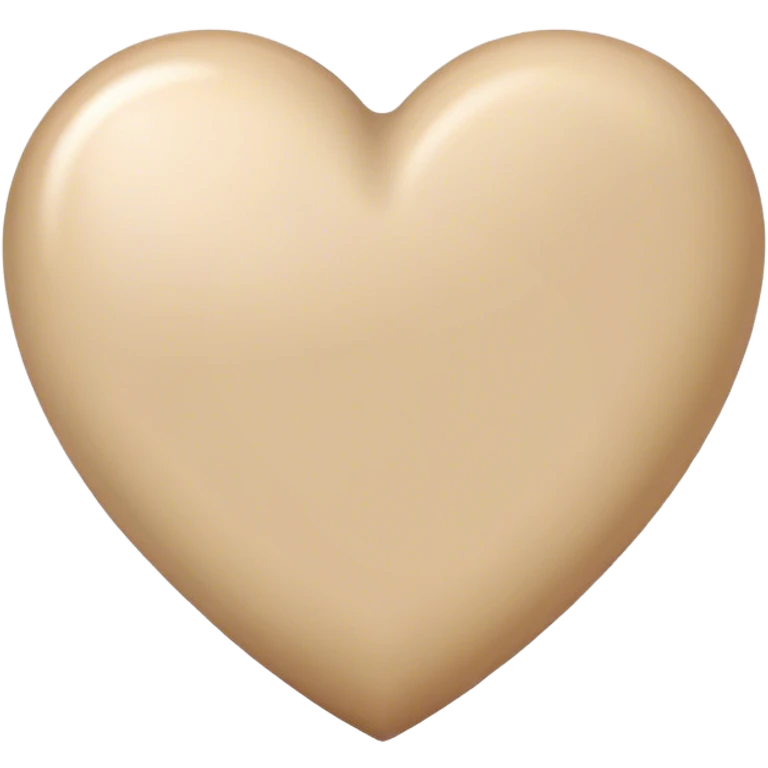 Beige heart emoji