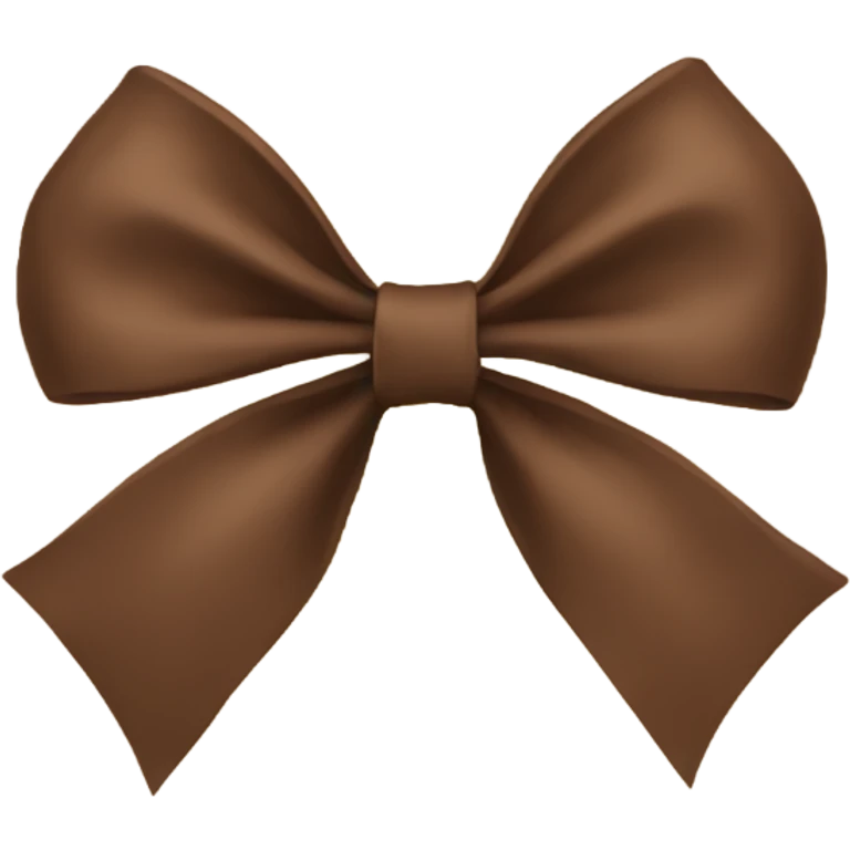 Brown bow emoji